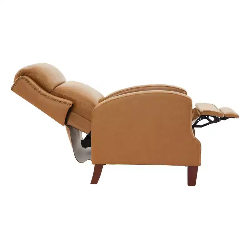 Fauteuil inclinable à dossier basculant noir/bleu marine/rouge rosé/jaune – Similicuir, une place