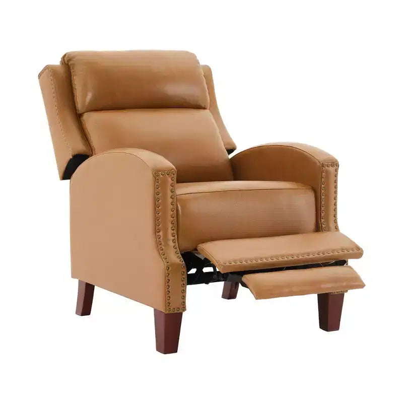 Fauteuil inclinable à dossier basculant noir/bleu marine/rouge rosé/jaune – Similicuir, une place