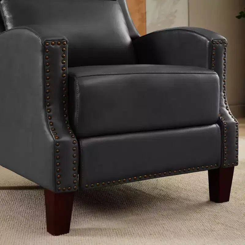 Fauteuil inclinable à dossier basculant noir/bleu marine/rouge rosé/jaune – Similicuir, une place