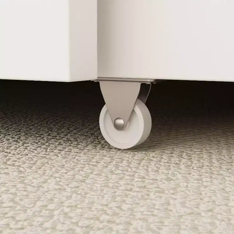 Lit escamotable blanc avec tiroir et station de charge – Grand lit/Très grand lit, 1-2 personnes