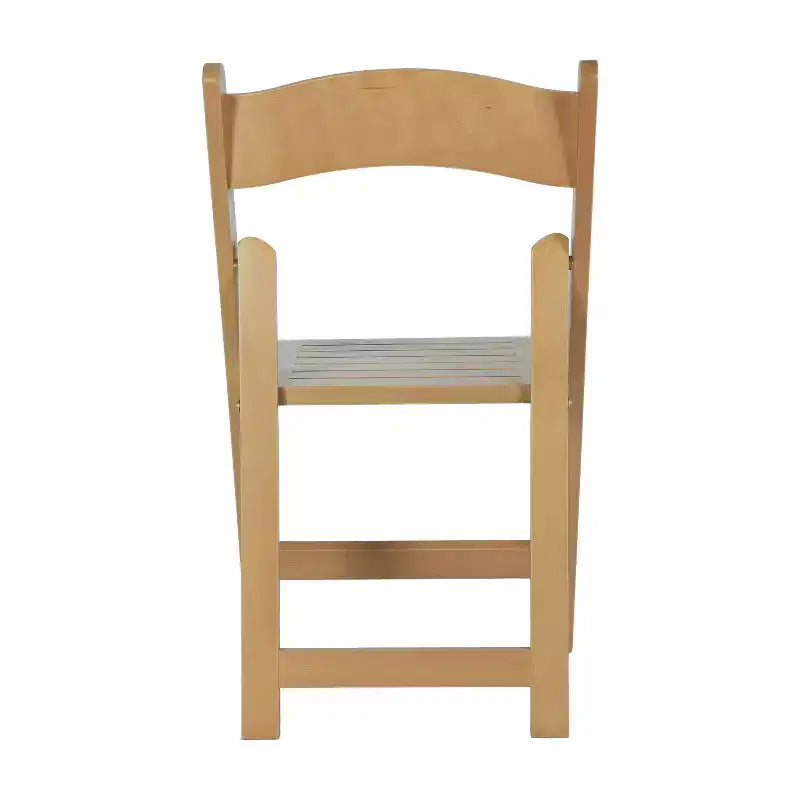 Chaise pliante de salle à manger en bois massif de chêne/blanc de style ancien américain – 1 place
