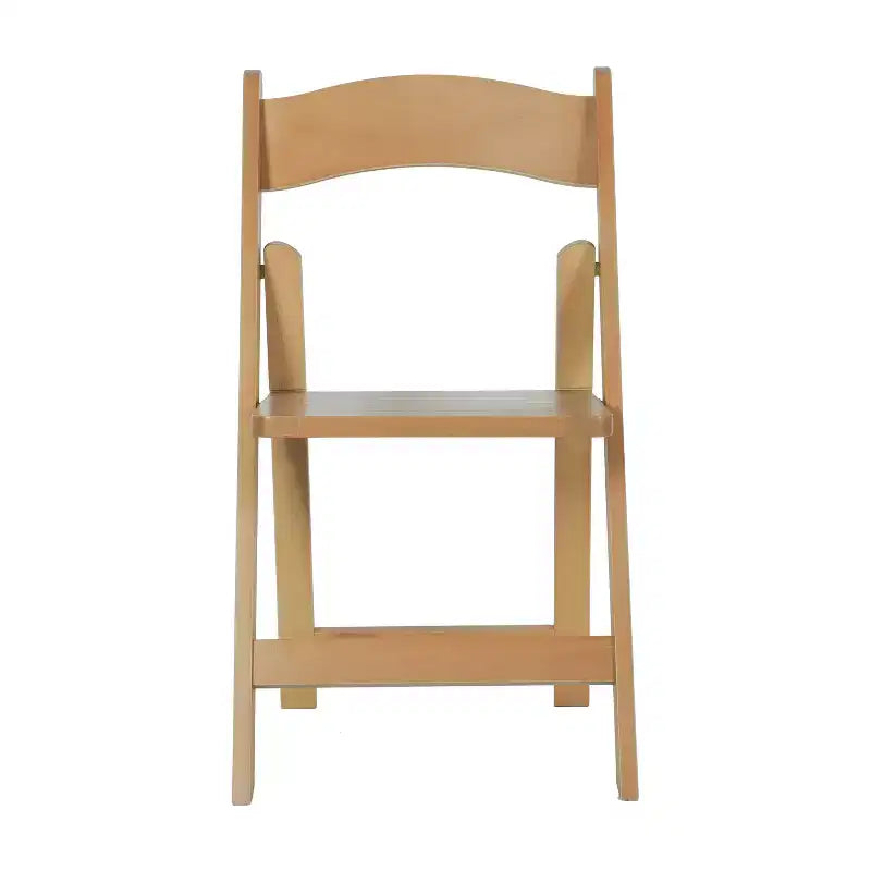 Chaise pliante de salle à manger en bois massif de chêne/blanc de style ancien américain – 1 place