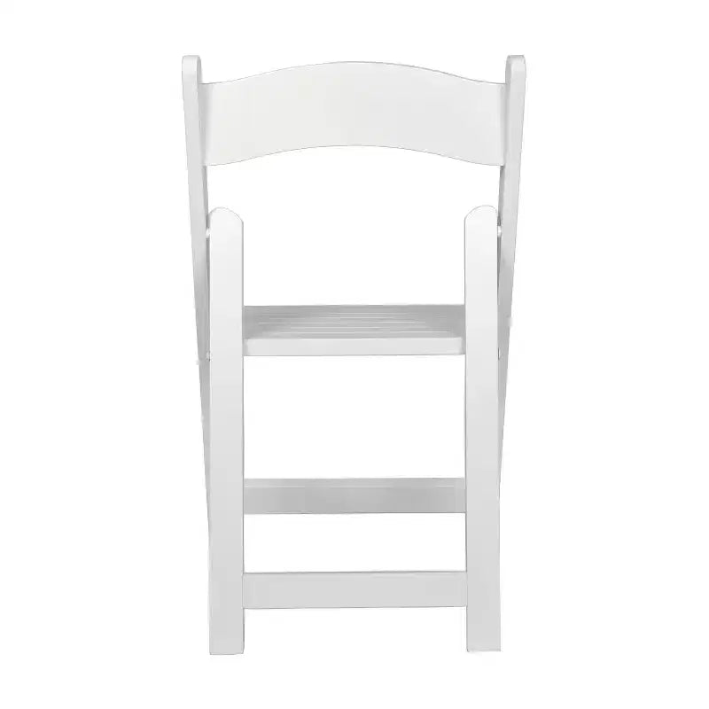 Chaise pliante de salle à manger en bois massif de chêne/blanc de style ancien américain – 1 place