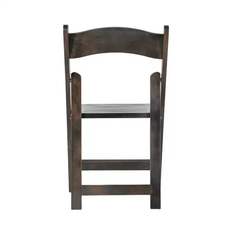 Chaise pliante de salle à manger en bois massif de chêne/blanc de style ancien américain – 1 place